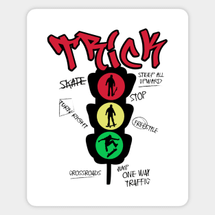 Traffic Light Illustration Magnet